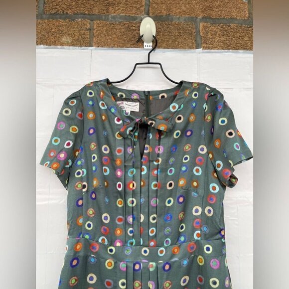 Maison common silk midi dress size 38/6 - Picture 4 of 13